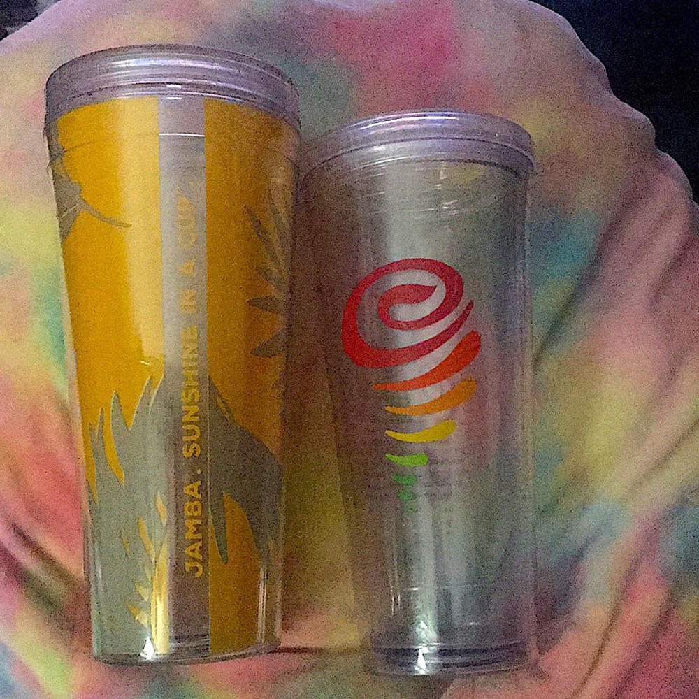 Jamba Juice 2 Reusable Tumblers